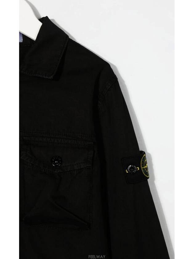 8 10 year old size black one pocket effect wappen zip up jacket 771610602 - STONE ISLAND - BALAAN 3