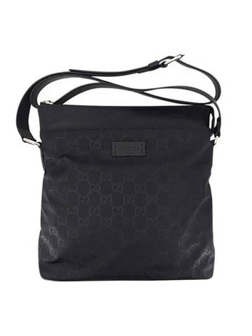 GG Microshima nylon fabric cross bag black - GUCCI - BALAAN.