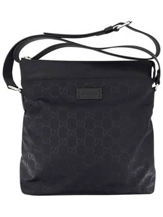 GG Microshima nylon fabric cross bag black - GUCCI - BALAAN.