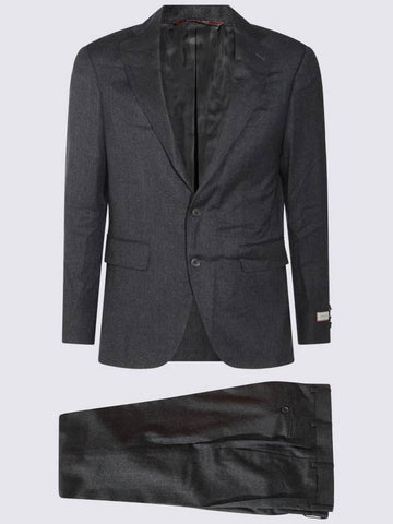 Canali Grey Wool Suits - CANALI - BALAAN 1