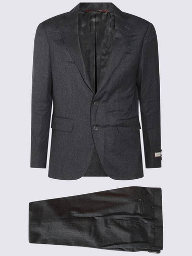 Canali Grey Wool Suits - CANALI - BALAAN 1