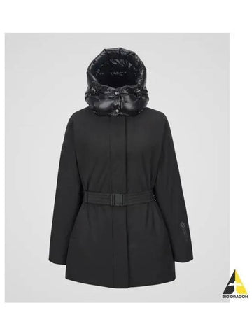 Cortina Mid Black Women s Down Jacket - DUVETICA - BALAAN 1