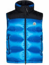 Ophrys Logo Patch Nylon Padding Vest Blue - MONCLER - BALAAN 2