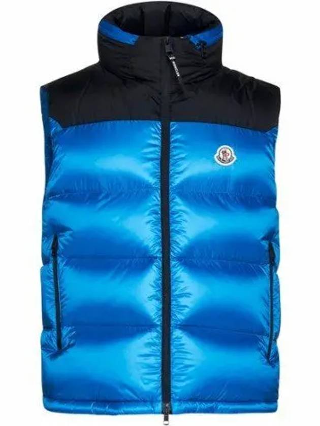 Ophrys Logo Patch Nylon Padding Vest Blue - MONCLER - BALAAN 2