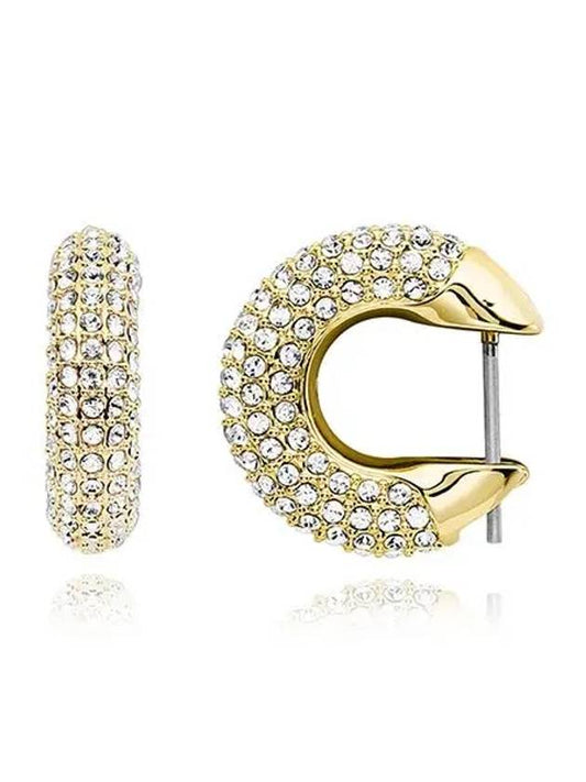 Dextera Hoop Earrings Gold - SWAROVSKI - BALAAN 2