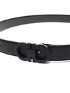 Reversible Leather Belt Black - SALVATORE FERRAGAMO - BALAAN 4