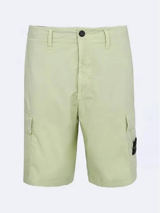 Cargo Bermuda Shorts Light Green - STONE ISLAND - BALAAN 2