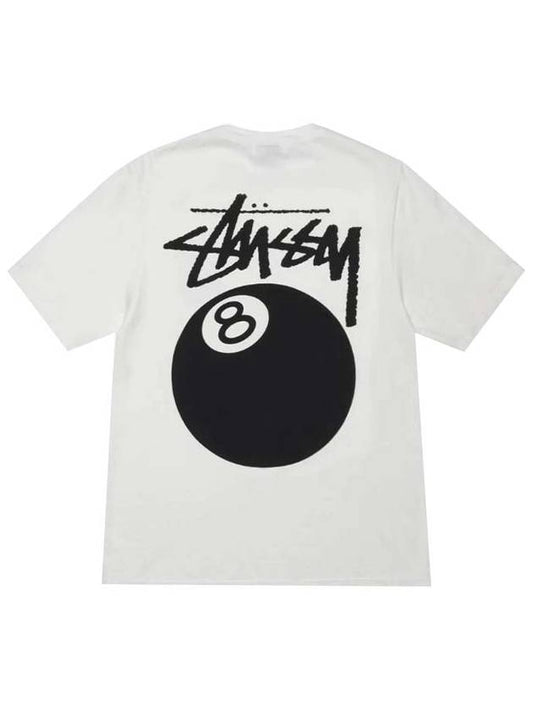 8 ball t shirt white men - STUSSY - BALAAN 1