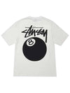 8 ball t shirt white men - STUSSY - BALAAN 1