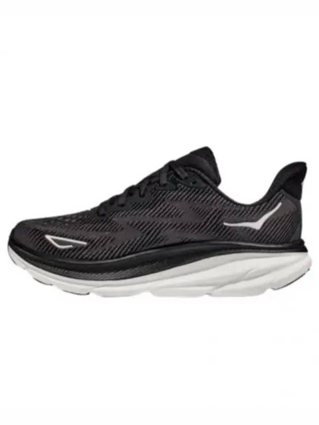 Clifton 9 Wide Low Top Sneakers Black - HOKA ONE ONE - BALAAN 2