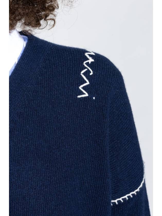 Marni Short Cardigan, Women's, Navy Blue - MARNI - BALAAN 5