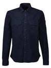 Men's Gabardine Lens Wappen Long Sleeve Shirt Navy - CP COMPANY - BALAAN 2