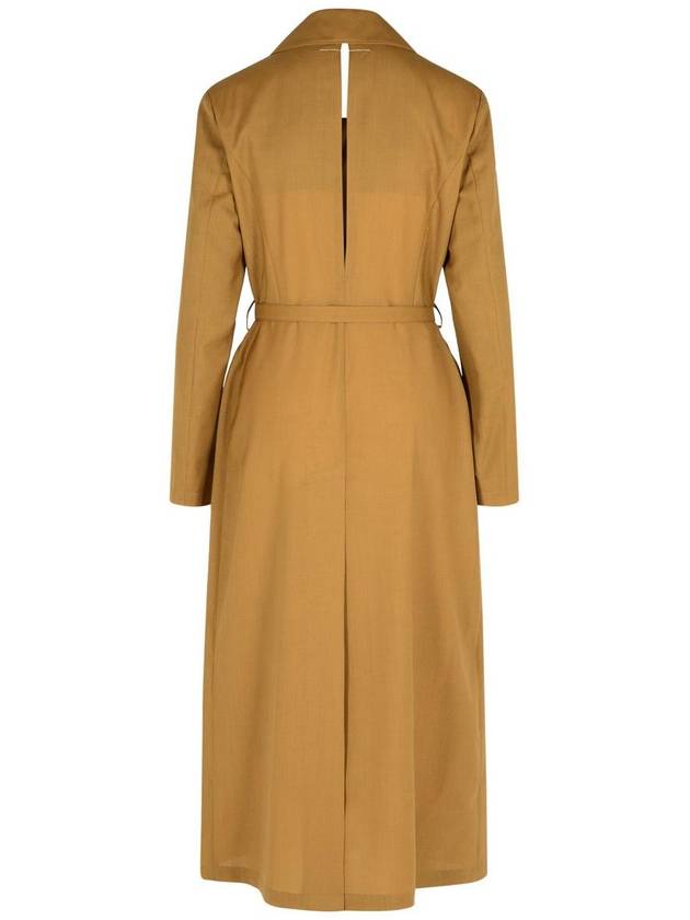 Mm6 Maison Margiela Beige Wool Trench Coat - MAISON MARGIELA - BALAAN 3