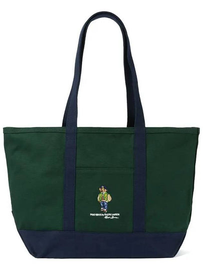 Polo Bear Tote Bag Green - POLO RALPH LAUREN - BALAAN 2