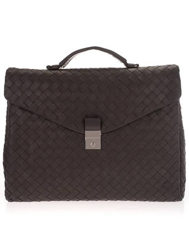 Intrecciato Brief Case Brown - BOTTEGA VENETA - BALAAN 1