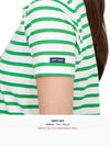 Etrille Striped Short Sleeve T-Shirt White Green - SAINT JAMES - BALAAN 9