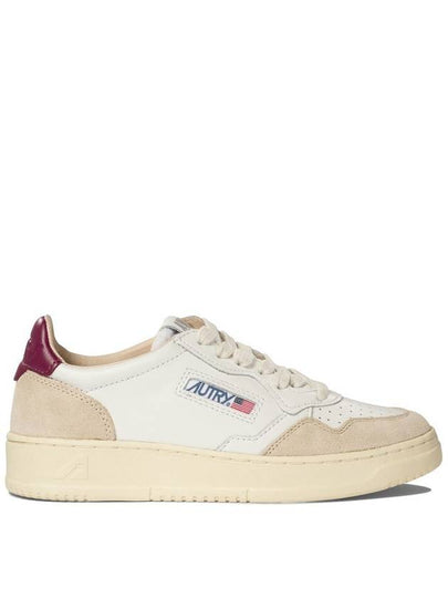 Medalist leather low top sneakers white fuchsia - AUTRY - BALAAN 2