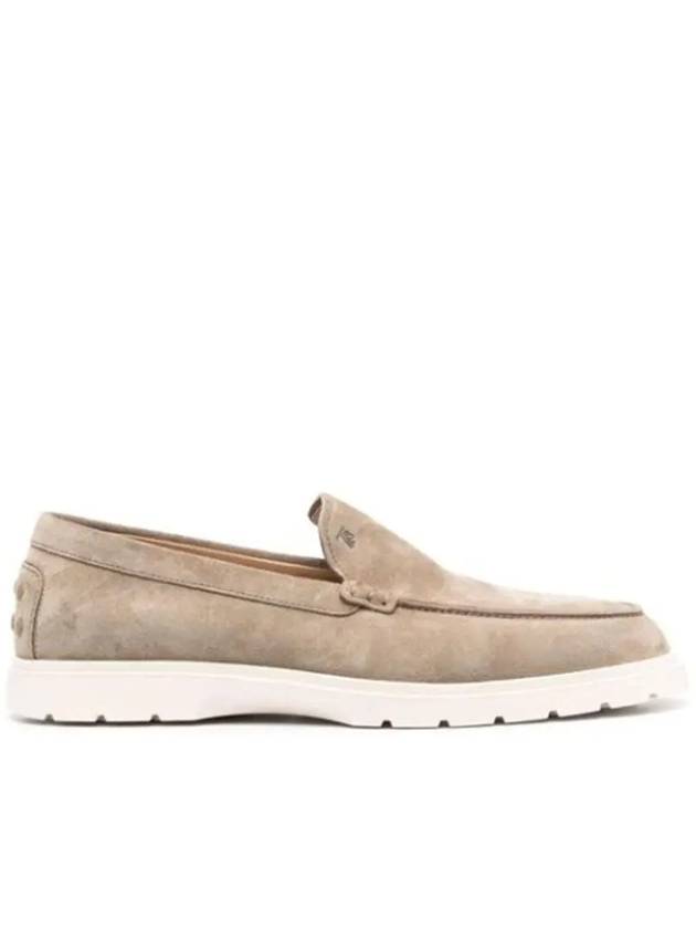 Casual Suede Slipper Loafers Beige - TOD'S - BALAAN 2