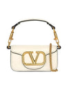 Gold Logo Micro Shoulder Bag Ivory - VALENTINO - BALAAN 1