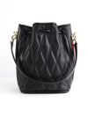 Donae Leather Bucket Bag Black - BALLY - BALAAN 3