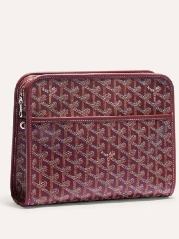 Jouvence MM Toiletry Clutch Bag Burgundy - GOYARD - BALAAN 2