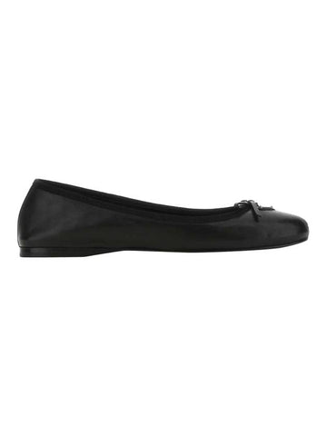 Nappa Leather Ballerina Black - PRADA - BALAAN 1