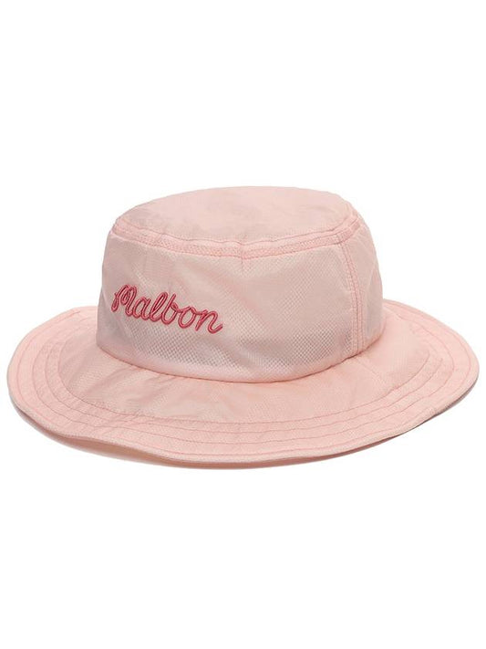 Malbon sheer woven bucket hat PINK - MALBON GOLF - BALAAN 1