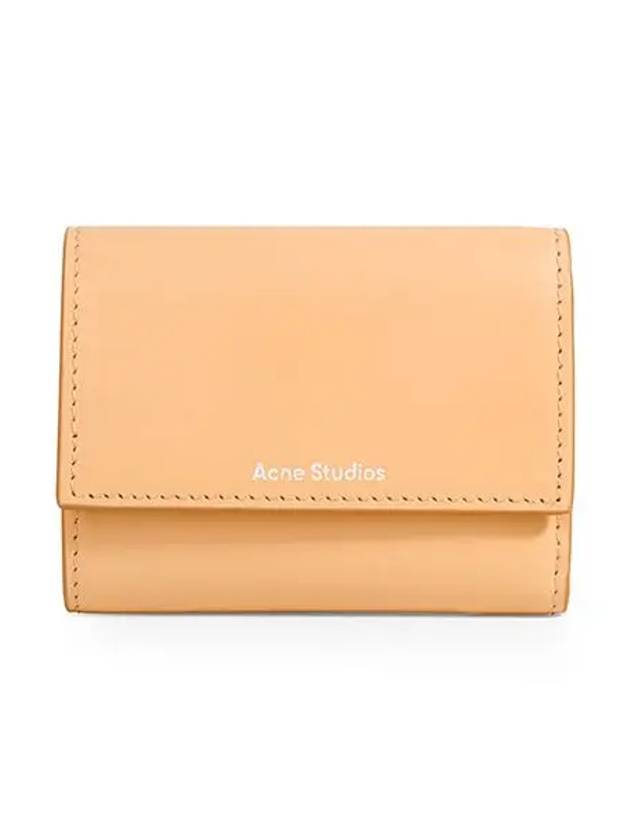 Logo Print Half Wallet Dawn Beige - ACNE STUDIOS - BALAAN 3