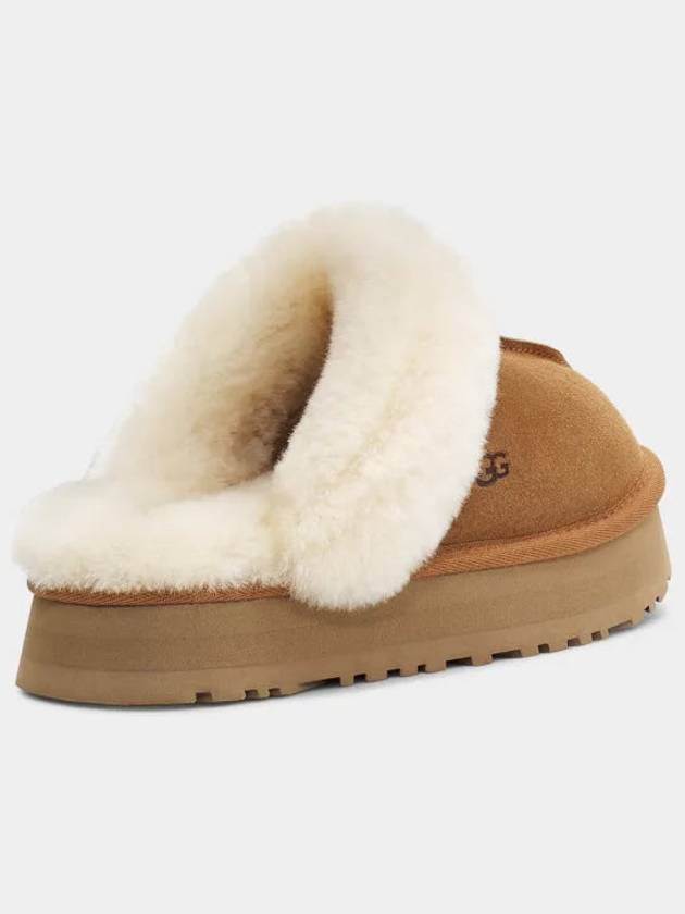 Women's Diskett Fleece Platform Slippers Brown - UGG - BALAAN 4