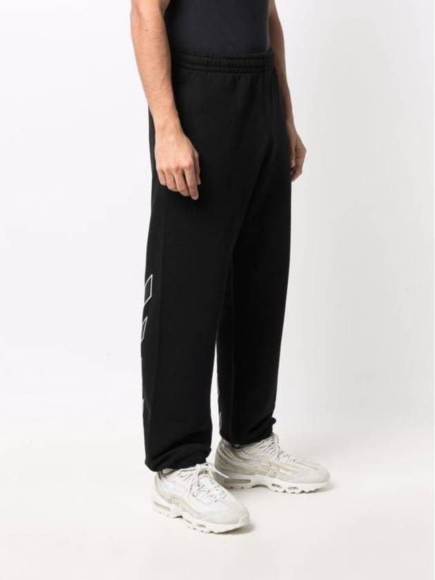 Men's Caravaggio Diag Logo Jogger Track Pants Black - OFF WHITE - BALAAN 4