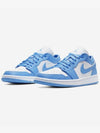 Air Jordan 1 Low Top Sneakers Blue - NIKE - BALAAN 3