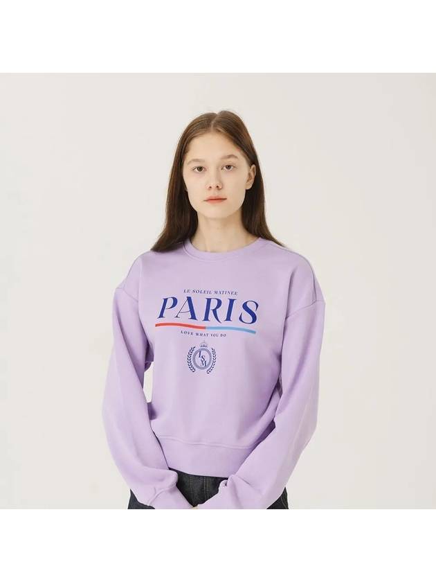 Brushed Options Standard Classic Paris Sweat Shirts LAVENDER - LE SOLEIL MATINEE - BALAAN 2