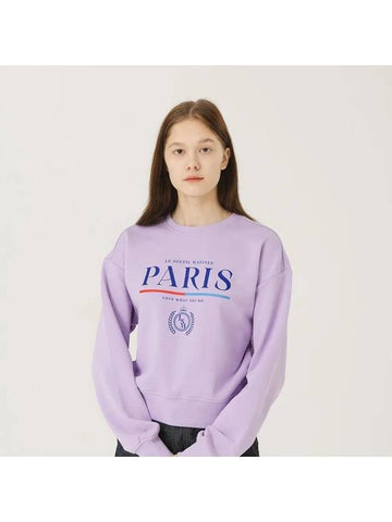 Brushed Options Standard Classic Paris Sweat Shirts LAVENDER - LE SOLEIL MATINEE - BALAAN 1