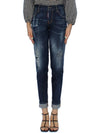 Women's Hockney Straight Jeans Blue - DSQUARED2 - BALAAN 3