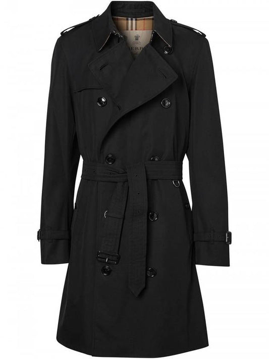 Men's Felsi Heritage Mid Trench Coat Black - BURBERRY - BALAAN 1