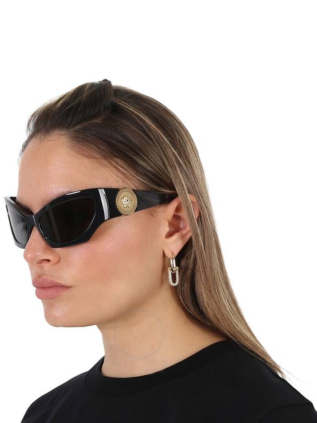 Versace Dark Grey Cat Eye Ladies Sunglasses VE4450 GB1/87 60 - VERSACE - BALAAN 2