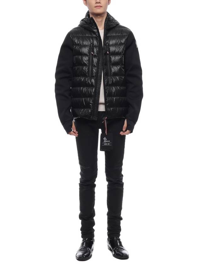 Padded hood zip up black - MONCLER - BALAAN 4