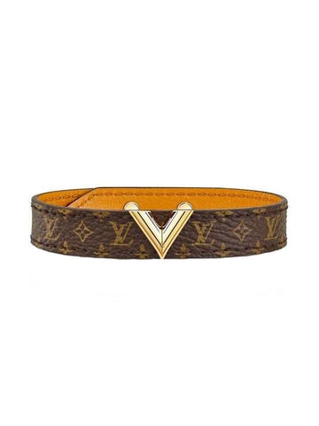 Monogram Essential V Bracelet - LOUIS VUITTON - BALAAN.