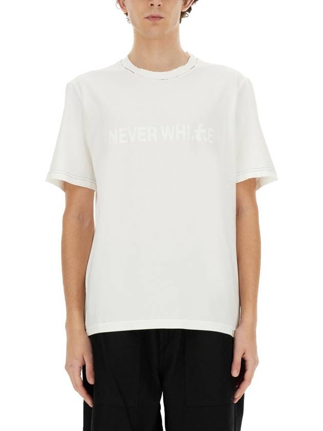 "NEVER WHITE" T-SHIRT - PREMIATA - BALAAN 1