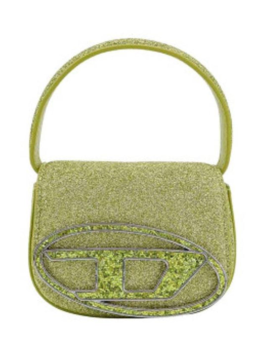 1DR XS Glitter Fabric Shoulder Bag Green - DIESEL - BALAAN 2