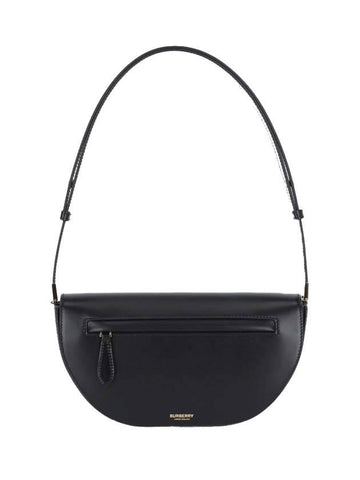 Leather Olympia Small Shoulder Bag Black - BURBERRY - BALAAN 1