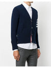 Men's Diagonal Classic Cashmere Cardigan Navy - THOM BROWNE - BALAAN 3