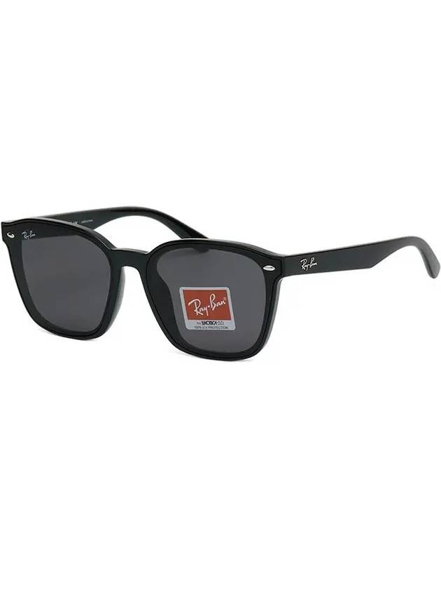 Geometric Frame Sunglasses Black - RAY-BAN - BALAAN 9