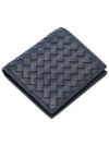 Intrecciato Small Folder Half Wallet Navy - BOTTEGA VENETA - BALAAN 6