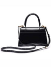 Hourglass Small Tote Bag in Shiny Box Calfskin Black - BALENCIAGA - BALAAN 5