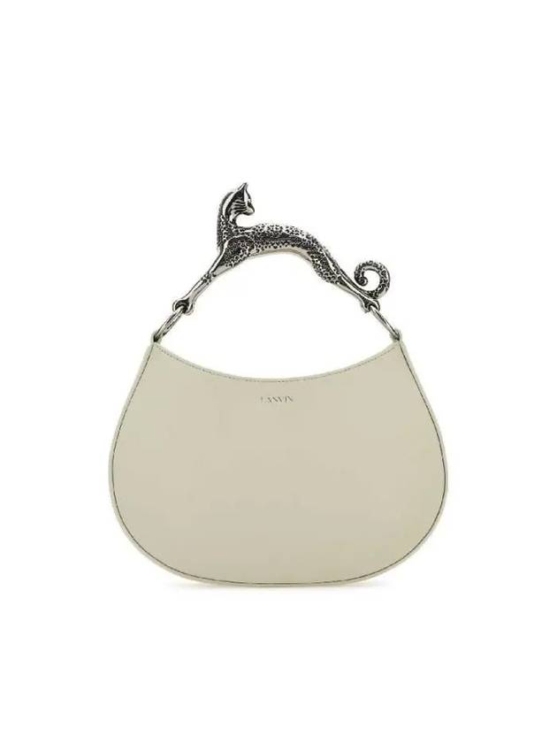 Leather SM Hobo Cat Shoulder Bag White - LANVIN - BALAAN 2