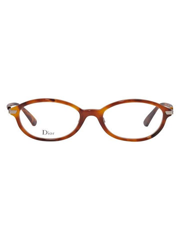 Eyewear Round Acetate Eyeglasses Havana - DIOR - BALAAN 1