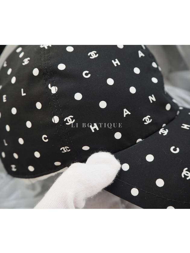 24 NEW CC Logo Lettering Ball Cap Unisex Black AA9865 - CHANEL - BALAAN 6