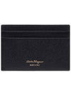 Gancini Card Wallet Black - SALVATORE FERRAGAMO - BALAAN 5