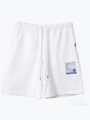 I12SP504 White French Terry Easy Shorts - MIHARA YASUHIRO - BALAAN 1